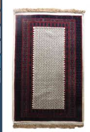 cream maroon wool rug from india sf18
