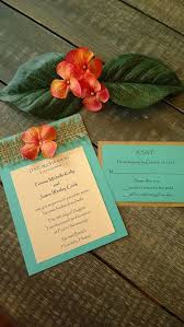 Hawaiian And Beach Themed Destination Wedding Invitation Set In Tro Beach Wedding Decorations Reception Destination Wedding Invitations Beach Wedding Reception