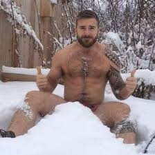 Image result for male naked snow angel