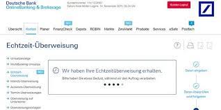 Bekijk het overzicht van uw tegoeden. Echtzeit Uberweisung Deutsche Bank
