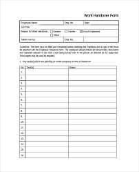 Handover occurs between the nurse that holds responsibility for care and the nurse who will be assuming responsibility for the care of the patient. Employee Handover Report Sample Doc 7 Handover Report Templates