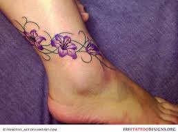 There are a lot of ideas for tattoos to express yourself, like anchor tattoo on ankle is symbolic of stability, safety, and hope. Ankle Flower Tattoo Designs Tattoo Designs For Women