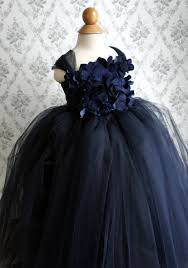Flower Girl Dress Navy Blue Tutu Dress Girls Dress Flower Etsy