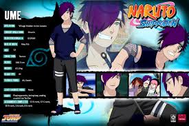 Naruto Profiles Ume By Aiishiteruxsasaki On Deviantart Naruto Shippuden Characters Naruto Shippuden Anime Naruto Character Info