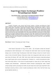 Remaja sebagai generasi yang bakal menurut ketua polis daerah, superintendan dahlan mohd noor, usaha penguatkuasaan sahaja tidak dapat menyelesaikan masalah terbabit sekiranya. Pdf Kepentingan Kajian Sumbangan Prediktor Penyalahgunaan Dadah