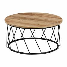 Round Coffee Table Legs Metal D80xh40cm Indus