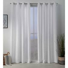 White textured waffle shower curtain with detachable liner. White Square Textured Curtain Panel Set 96 In Kirklands