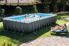 Dann ist ein gartenpool die ideale lösung für sie. Intex Frame Pool Ultra Quadra Xtr 732 X 366 X 132 Cm Pools Shop