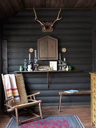 Inside A Sophisticated Michigan Cabin Cabin Interior Design Modern Cabin Decor Log Cabin Interior