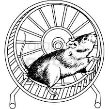 black and white rat running in wheel vector clipart . Commercial use GIF,  JPG, PNG, EPS, SVG, AI, PDF clipart # 413218 | Graphics Factory