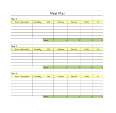 40 Weekly Meal Planning Templates Template Lab
