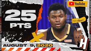 Do not miss pelicans vs spurs game. Zion Williamson 25 Points 7 Reb Full Highlights Spurs Vs Pelicans August 9 2020 Youtube