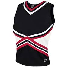 3 Color Kick Cheerleading Uniform Shell Top Part Of The