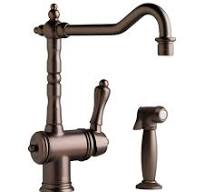 Victorian Single Handle Kitchen Faucet With Side Spray And ...
