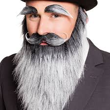 Halloween schminken kinder halloween frisuren halloween schminktipps halloween make up ideen fasching schminken männer halloween verkleidung mit diesen halloween schminktipps wird das schminken des perfekten bartes ihnen super der lässige dreitagebart lässt sich bei männern relativ. Bart Vollbart Alter Mann Grau Barte Koteletten Toupets Perucken Produkte Party Discount De