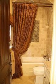 Pin By Mrs Ross On Window Treatments Custom Shower Curtains Tuscan Bathroom Tuscan House