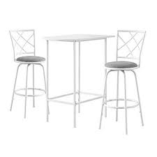 Svitlife White Top Metal 24 Inch X 36 Inch Space Saver Bar Table Bar Table Pub Set Stools Adjustable Bistro Kitchen T Bars For Home Home Bar Table Diy Home Bar