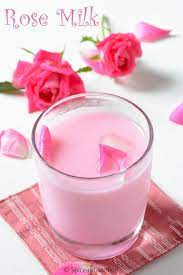 Rose Milk Recipe Homemade Rose Milk Syrup Summer Drinks Spiceindiaonline Rose Milk Flavored Drinks Chilled Desserts