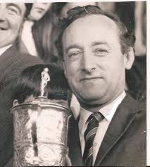 Doing the club proud- Bobby Macnamara secretary of Ardrossan Winton Rovers  and now the new President of the Scottish Junior Football Association  presenting the Junior cup to Cumnock Juniors last night. Delighted