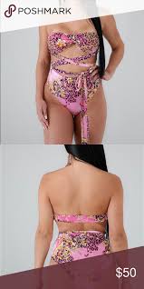 pink panther 3 piece swim set high waisted bikini bottoms swim sets pink panthers