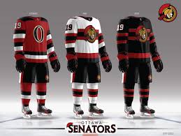 That last fact basically confirms the jersey leak we saw earlier this month which showed the new logo on a black jersey with red striping, the waist stripe. An Ottawa Senators Uniform Concept Ottawasenators