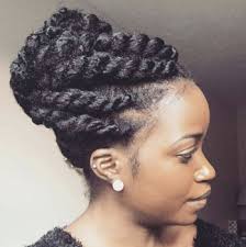 This classic style is a great versatile option for anyone looking for an easy style that can last. Natural Hairstyles Flat Twist Updo 2 Parle Magazine The Online Voice Of Urban Entertainment