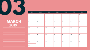 March 2019 Desk Calendar Wallpaper Monthly Calendar Template Calendar Template Free Printable Calendar Templates