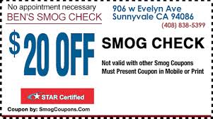 Ben S Smog Check Smog Coupons