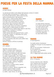 Personalizzato mamma & papà poesia targa regalo per mamma e papà targa ceramica adatto per l'anniversario compleanno natale. 50 Poesie Per La Festa Della Mamma Per Bambini Pianetabambini It