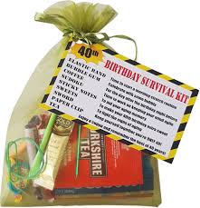 Let's face it, that's a gift all of us turning 40 would love to have. 40th Birthday Survival Kit Gift Present Card Fun Cheeky Gift Funny Gift Idea For Him Her Men Women Grandad Mum Dad Brother Friend Or Sister Buy Online In India At Desertcart In Productid