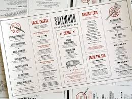 Saltwood Menus Menu Design Menu Design Inspiration Coffee Menu Design