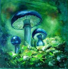 Buy Magic Mushroom 3 Oil Painting By Ildiko Csegoldi On Artfinder Discover Thousands Of Other Original Oil Painting Texture Art Painting Oil Mushroom Drawing
