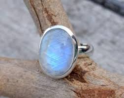 Beautiful Moonstone Ring Stone Ring Silver Ring Rainbow Ring 925 Sterling Silver Ring Moonstone Moonstone Silver Ring Boho Band Ring Silver Ring Designs Sterling Silver Rings Silver Rings