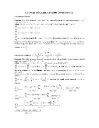 A ⊂ rm → r, o funcţie diferenţiabilă pe mulţime. Pdf 5 FuncÅ£ii Implicite Extreme CondiÅ£ionate Rita Costandachi Academia Edu