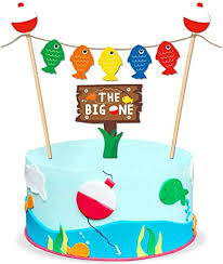 Learn about camping cake decorating ideas for kids with help from a cake designer. Cake Toppers Gone Fishing Fisherman Themed Birthday Set Featuring Camping Angler In Boat With Decorative Themed Accessories Toys Games Cake Toppers