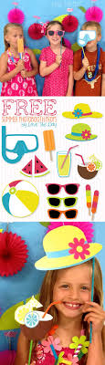 Subscribe to our email list & get the free download. Free Summer Photobooth Props Printables By Love The Day