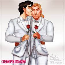 Disney Gay Couples — Disney Princes Fall in Love, Kiss