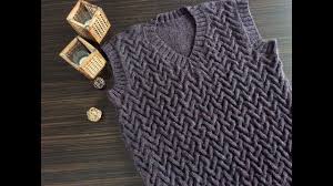 Erkek Suveter Modelleri 2021 V Yaka Suveter Orgu