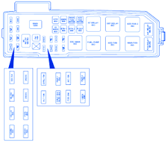 Fuse box diagram (location and assignment of electrical fuses and relays) for mazda tribute (2001, 2002, 2003, 2004, 2005, 2006). Mazda Tribute 2002 Power Distribution Fuse Box Block Circuit Breaker Diagram Carfusebox