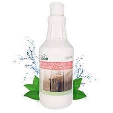 Apply the mixture to the area and use a clean cloth to rub the stain in a circular motion. Shower Hard Water Stain Remover Chomp Bathroom Gel Cleaner With Scum Shield For Glass Fiberglass Door