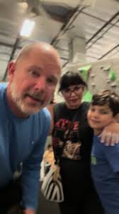 We went rock climbing and I got to the top. A fun experience at Hangar 18.  #rockclimbing #hangar18