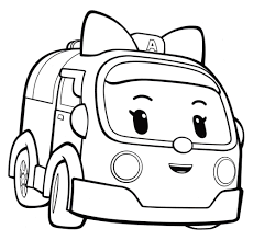 Teach your child how to identify colors and numbers and stay within the lines. Robocar Poli Coloring Pages Coloring Pages For Kids