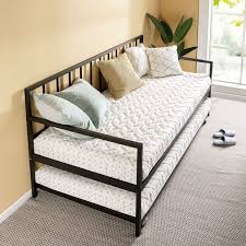 Maybe you would like to learn more about one of these? Greenhome123 Twin Size Modern Black Metal Daybed With Roll Out Trundle Bed Frame