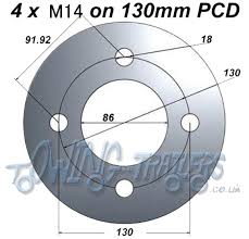 working out pitch circle diameters pcd uk trailer parts