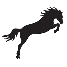 Stencil Horse Jumping Right Jpg 1 200 1 200 Pixels Horse Silhouette Horse Quilt Silhouette Art