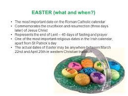 The traditional cake is made with a layer of marzipan in the middle and on top and has 11 marzipan balls. Irish Easter Catholicism The Dominant Religion In Ireland Ppt Download