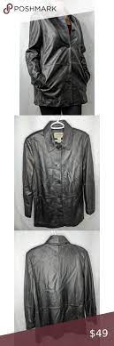Sonoma Jean Co Black Lambskin Leather Coat Jacket Leather Coat Jacket Leather Coat Lambskin Leather
