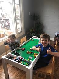 Design Patent Pending Building Bricks Table Activity Table Etsy In 2020 Lego Table Lego Table With Storage Activity Table