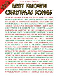 This is a collection page of popular christmas songs that are mostly heard during the holiday season (december). 120 Best Known Christmas Songs Piano Vocal Guitar Book