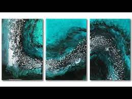 Creating A 3 Panel Triptych Resin Art Creating Flow Across 3 Panels Youtube Resin Wall Art Resin Art Resin Art Painting